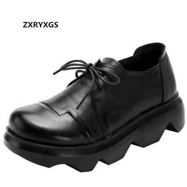 promotion 2020 autumn thick bottom platform shoes increased non-slip flat shoes toe layer cowhide leather women's, Black
promotion 2020 autumn thick bottom platform shoes increased non-slip flat shoes toe layer cowhide leather women's, Black
