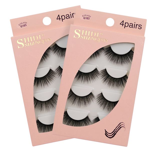 4pairs/box natrual mink eyelashes natrual long 3d mink lashes 100% cruelty false eyelashes reauable makeup 3d false lashes
4pairs/box natrual mink eyelashes natrual long 3d mink lashes 100% cruelty false eyelashes reauable makeup 3d false lashes
