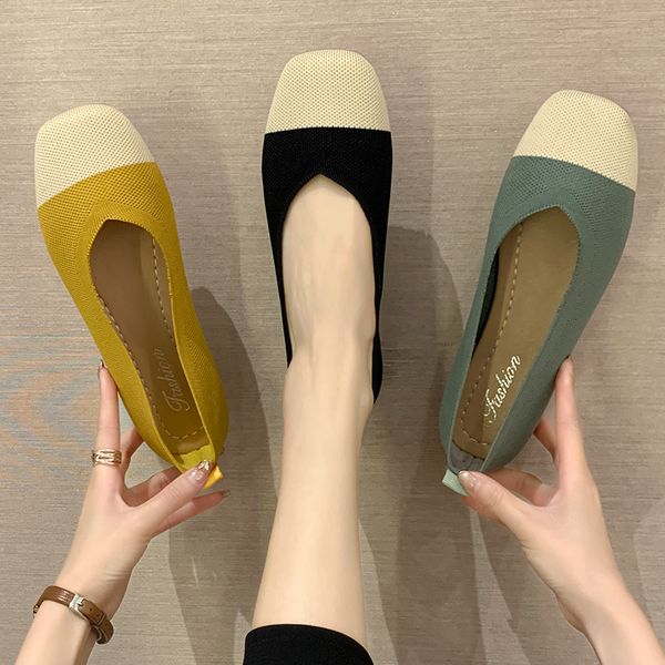 knitting flats driving shoe summer shoes ladies square toe tennis female women's moccasins shallow mouth casual sneaker ladies, Black
knitting flats driving shoe summer shoes ladies square toe tennis female women's moccasins shallow mouth casual sneaker ladies, Black