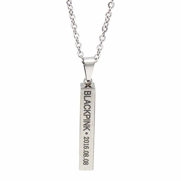 kpop blackpink necklace k- accessories men women female male boy girl jewelry pendant chain, Silver
kpop blackpink necklace k- accessories men women female male boy girl jewelry pendant chain, Silver