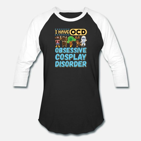 у меня есть ocd obsessive косплей disorder тенниска мужчины персонализированного хлопок шея экипаж trend сумасшедшие основной летняя letters