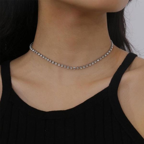 chokers lacteo simple minimalist colorful rhinestone chain choker necklace fashion bling crystal jewelry for women accessories, Golden;silver
chokers lacteo simple minimalist colorful rhinestone chain choker necklace fashion bling crystal jewelry for women accessories, Golden;silver