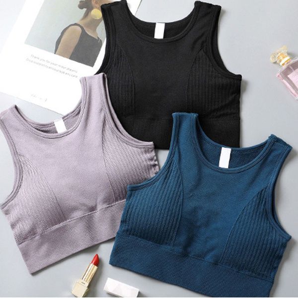 new women seamless sports bra underwear vest breathable tank for running yoga fitness xd88, White;black
new women seamless sports bra underwear vest breathable tank for running yoga fitness xd88, White;black