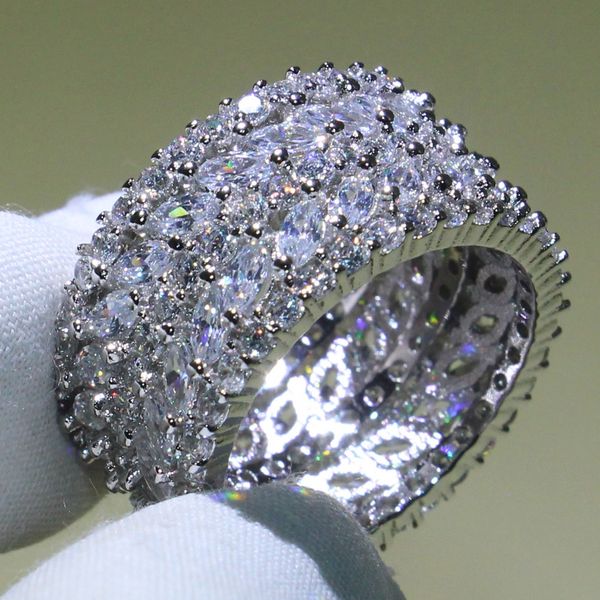 size 5-10 luxury jewelry 925 sterling silver 5 rows 5a cubic zirconia marquise cz lover rings office party wedding band ring for women gift, Slivery;golden
size 5-10 luxury jewelry 925 sterling silver 5 rows 5a cubic zirconia marquise cz lover rings office party wedding band ring for women gift, Slivery;golden