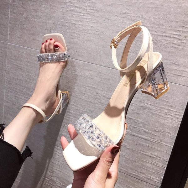 dress shoes transparent heels sandals glitter crystal women ankle buckle open toe sandalen clear silver high sandalias mujer, Black
dress shoes transparent heels sandals glitter crystal women ankle buckle open toe sandalen clear silver high sandalias mujer, Black