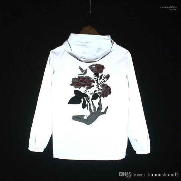 3m reflective jackets rose flower printed hihop hooded windbreaker jacket autumn spring 2020 mens, Black;brown
3m reflective jackets rose flower printed hihop hooded windbreaker jacket autumn spring 2020 mens, Black;brown