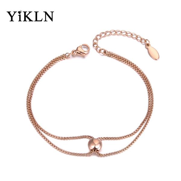 yikln trendy style double layers charm bracelets bangle for women stainless steel box chain bohemia summer jewelry yb19058, Black
yikln trendy style double layers charm bracelets bangle for women stainless steel box chain bohemia summer jewelry yb19058, Black