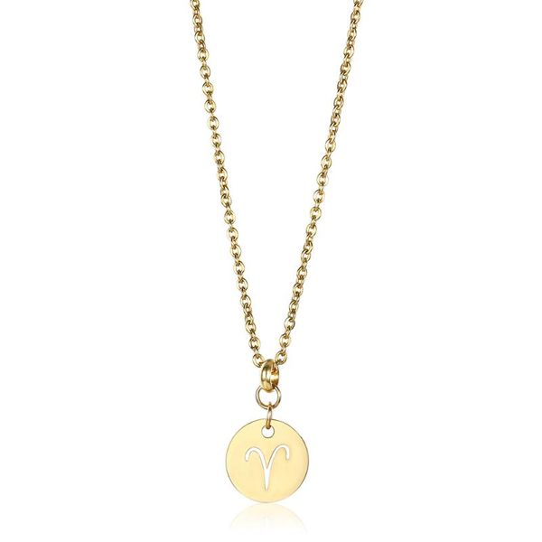 new trendy female elegant zodiac sign 12 constellation necklace pendant for women rolo cable chain necklace dropship dn171, Silver 
new trendy female elegant zodiac sign 12 constellation necklace pendant for women rolo cable chain necklace dropship dn171, Silver