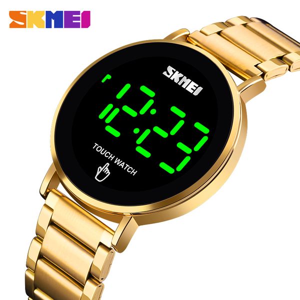 wristwatches skmei 1550 creative led touch screen waterproof digital luxury stainless steel men watches male clock drop, Slivery;brown
wristwatches skmei 1550 creative led touch screen waterproof digital luxury stainless steel men watches male clock drop, Slivery;brown