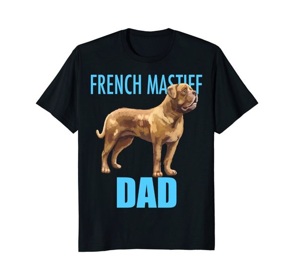 sport t shirts fashion 2020 french mastiff dad dog tee shirt t-shirt tee
