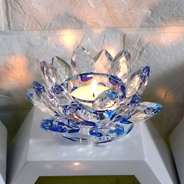 handmade crystal lotus flower candlestick miniature crystal craft glass candle holder home decor accessories ornament gift
handmade crystal lotus flower candlestick miniature crystal craft glass candle holder home decor accessories ornament gift