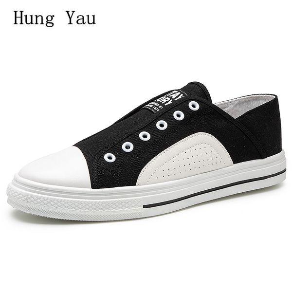 men canvas shoes casual flat spring summer breathable outdoor slip on patchwork fashion sneakers walking male comfortable, Black
men canvas shoes casual flat spring summer breathable outdoor slip on patchwork fashion sneakers walking male comfortable, Black