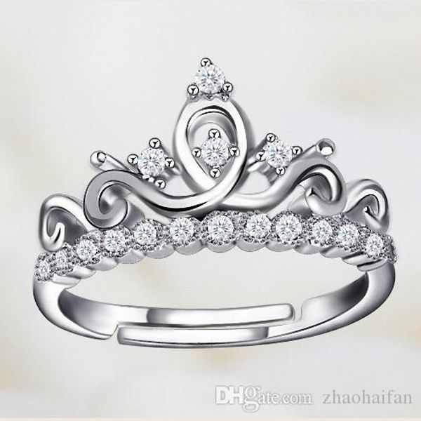 us gia certificate can be adjusted brand jewelry white cz simulated diamond 925 sterling silver wedding crown ring, Golden;silver
us gia certificate can be adjusted brand jewelry white cz simulated diamond 925 sterling silver wedding crown ring, Golden;silver