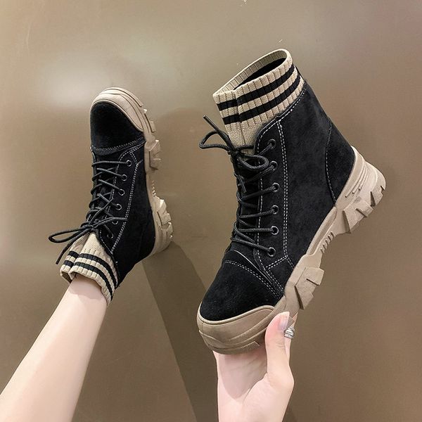 round toe women's boots autumn shoes luxury designer summer booties boots-women flat heel lace up ankle fashion rock 2020, Black
round toe women's boots autumn shoes luxury designer summer booties boots-women flat heel lace up ankle fashion rock 2020, Black