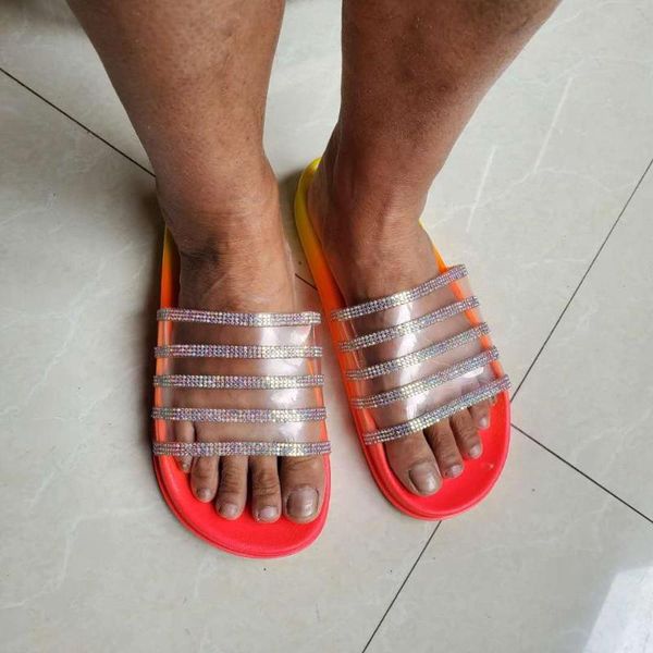 glitter sandals platform slides crystal jelly slippers women pantuflas klapki damskie na lato neon ombre sequined flip flops, Black
glitter sandals platform slides crystal jelly slippers women pantuflas klapki damskie na lato neon ombre sequined flip flops, Black