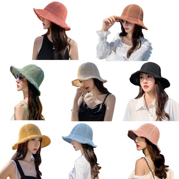 women summer weave straw sun hat macaron candy color wavy wide brim beach cap 63hc, Blue;gray
women summer weave straw sun hat macaron candy color wavy wide brim beach cap 63hc, Blue;gray