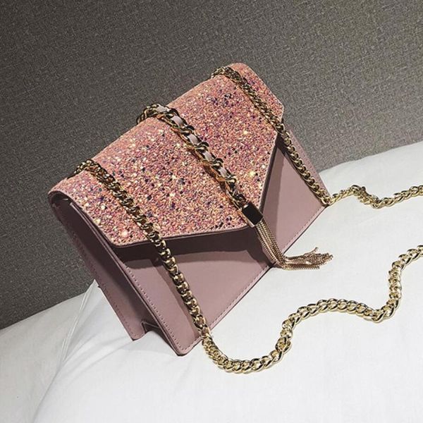 2020 fashion new ladies sequin square bag pu leather women's designer handbag tassel chain shoulder crossbody bag
2020 fashion new ladies sequin square bag pu leather women's designer handbag tassel chain shoulder crossbody bag