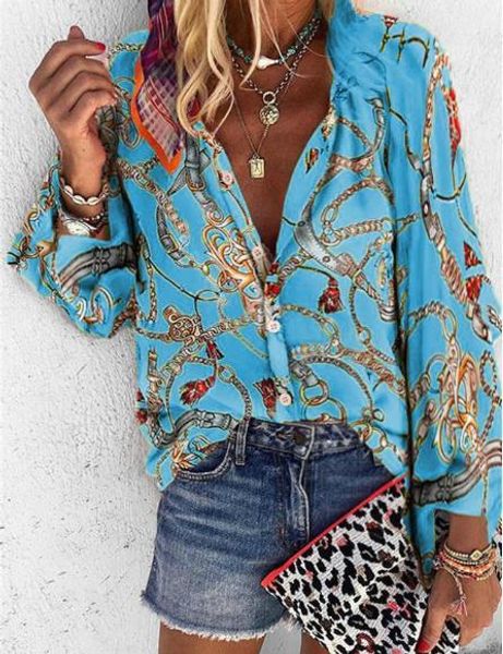 printed shirts fashion plus size long sleeve blouses casual single breasted shirts womens clothing womens designer chain, White
printed shirts fashion plus size long sleeve blouses casual single breasted shirts womens clothing womens designer chain, White