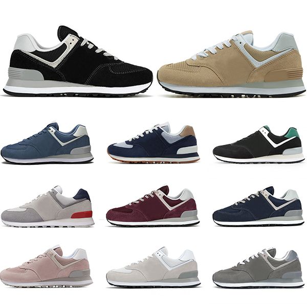 new 574 running shoes mens womens sneakers vintage pink classic grey navy bule black beige trainers sports runners, White;red
new 574 running shoes mens womens sneakers vintage pink classic grey navy bule black beige trainers sports runners, White;red