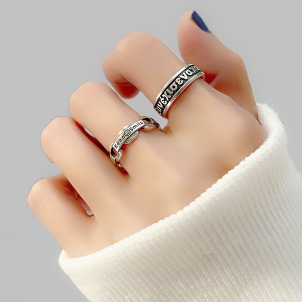 fashion letter open thai silver color rings punk black ring for women men party jewelry gifts wholesale s-r627, Golden;silver
fashion letter open thai silver color rings punk black ring for women men party jewelry gifts wholesale s-r627, Golden;silver