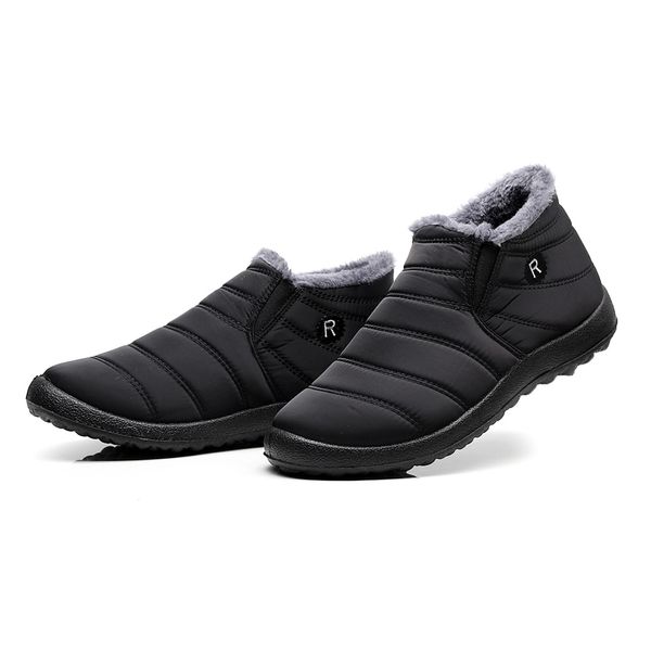 men snow boots ankle boots winter boots couples new solid color plush inside anti skid bottom warm waterproof ski shoes, Black
men snow boots ankle boots winter boots couples new solid color plush inside anti skid bottom warm waterproof ski shoes, Black