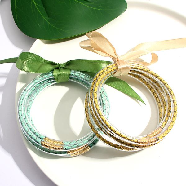 flatfoosie 2020 friendship bracelet rope filled silicone jelly bracelets for women christmas gift fashion bangle 5 pcs/set, Black
flatfoosie 2020 friendship bracelet rope filled silicone jelly bracelets for women christmas gift fashion bangle 5 pcs/set, Black