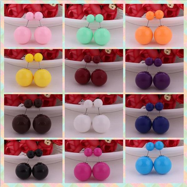 new fashion women paragraph earrings double side shining acrylic bead (8mm 16mm) stud earrings big pearl earrings 11 color selection, Golden;silver
new fashion women paragraph earrings double side shining acrylic bead (8mm 16mm) stud earrings big pearl earrings 11 color selection, Golden;silver