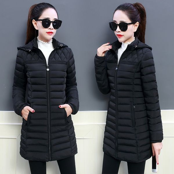 2020 women winter hooded warm coat slim plus size 5xl candy color cotton padded basic jacket female medium-long jaqueta feminin, Black;brown
2020 women winter hooded warm coat slim plus size 5xl candy color cotton padded basic jacket female medium-long jaqueta feminin, Black;brown