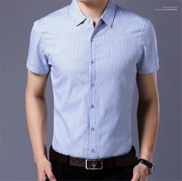 striped mens casual shirts turn down collar short sleeve mens shirts summer skinny with single breasted designer, White;black
striped mens casual shirts turn down collar short sleeve mens shirts summer skinny with single breasted designer, White;black