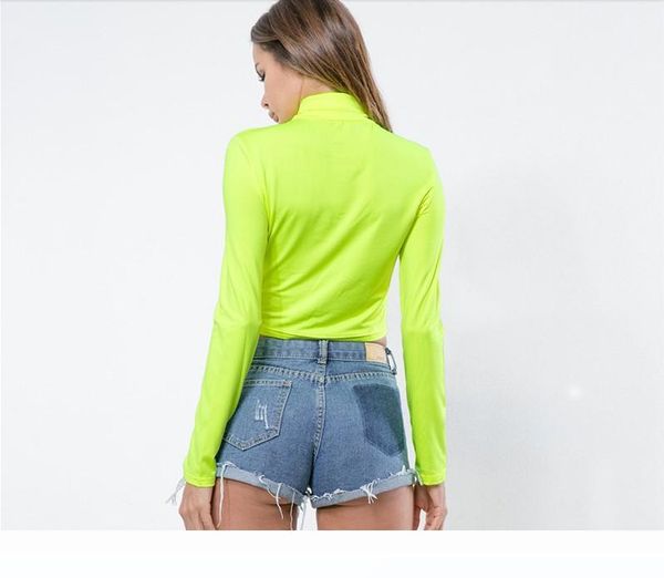 turtleneck crop long sleeve shirt women green bodycon winter neon candy color casual tee shirts, White
turtleneck crop long sleeve shirt women green bodycon winter neon candy color casual tee shirts, White