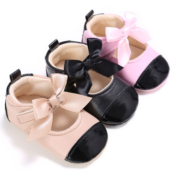 Baby Shoes Months Infant Baby Girls Bowknot First Walker Princess Skid Resistance Shoes Princess Wedding Party