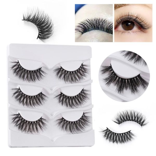 3 pairs 3d faux mink false eyelashes fluffy wispes eyelashes natural long eye lashes handmade cruelty-extension eye makeup
3 pairs 3d faux mink false eyelashes fluffy wispes eyelashes natural long eye lashes handmade cruelty-extension eye makeup