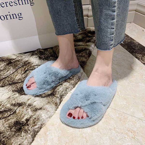 shoes woman 2020 slippers casual slipers women fur flip flops flock winter footwear low luxury new plush flat massage soft, Black 
shoes woman 2020 slippers casual slipers women fur flip flops flock winter footwear low luxury new plush flat massage soft, Black