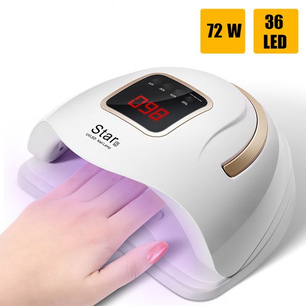 new 72w nail lamp uv lamp for manicure 36 pcs light bead quick curing uv gel nail polish with auto sensor manicure tools
new 72w nail lamp uv lamp for manicure 36 pcs light bead quick curing uv gel nail polish with auto sensor manicure tools