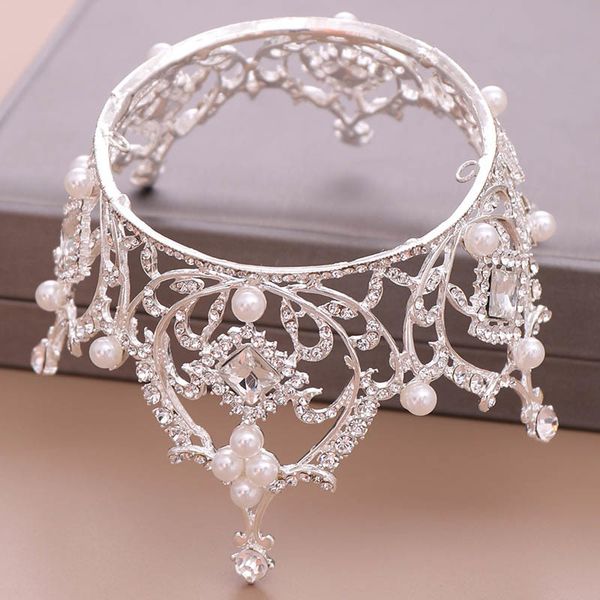luxury large full circle rhinestones queen princess tiara and crown pearl bride headpiece wedding hair jewelry accessories xh y200807, White;golden
luxury large full circle rhinestones queen princess tiara and crown pearl bride headpiece wedding hair jewelry accessories xh y200807, White;golden