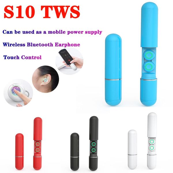 cgjxstouch control wireless bluetooth headsets s10 tws earphones mini waterproof ipx6 headphone hifi stereo earbuds 2 -in -1 with power bank
cgjxstouch control wireless bluetooth headsets s10 tws earphones mini waterproof ipx6 headphone hifi stereo earbuds 2 -in -1 with power bank