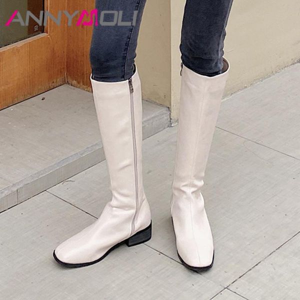 annymoli real leather mid heel riding boots women long boots shoes square toe chunky heels zip knee high autumn winter 40, Black
annymoli real leather mid heel riding boots women long boots shoes square toe chunky heels zip knee high autumn winter 40, Black