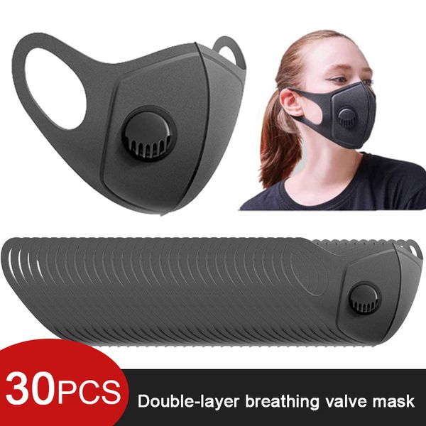30pcs anti dust windproof mask breath valve washable reusable earloop 3d mouth cover anti pollution pm2.5 breathable filter
30pcs anti dust windproof mask breath valve washable reusable earloop 3d mouth cover anti pollution pm2.5 breathable filter