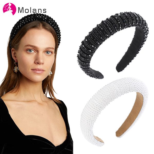 molans glitter padded beads headbands luxurious full pearls beading hairbands women wide hair hoops sparkly bejewled headbands cx200819, Silver
molans glitter padded beads headbands luxurious full pearls beading hairbands women wide hair hoops sparkly bejewled headbands cx200819, Silver