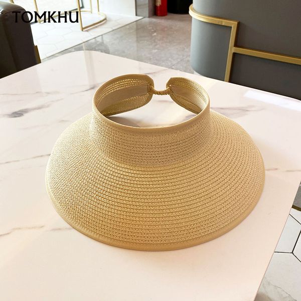 woman's sun hats female elastic visor caps hand made straw summer cap casual shade hat empty hat girls big brim beach, Blue;gray
woman's sun hats female elastic visor caps hand made straw summer cap casual shade hat empty hat girls big brim beach, Blue;gray