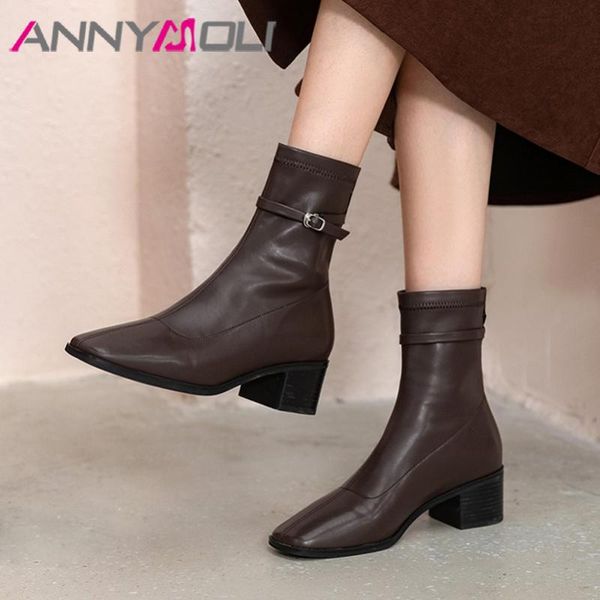 annymoli square toe ankle boots woman boots zipper high heel short buckle chunky heel ladies shoes autumn black brown 39
annymoli square toe ankle boots woman boots zipper high heel short buckle chunky heel ladies shoes autumn black brown 39