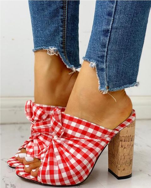 summer shoes fish mouth gingham square heel sandals soft bottom non-slip seaside lazy half slippers pointed toe sandals women, Black
summer shoes fish mouth gingham square heel sandals soft bottom non-slip seaside lazy half slippers pointed toe sandals women, Black