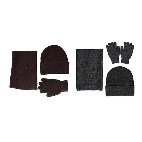 2 sets winter warm beanie hat + scarf + press screen gloves, thermal winter warm knitted beanie hat neck glove for men wo, Blue;gray
2 sets winter warm beanie hat + scarf + press screen gloves, thermal winter warm knitted beanie hat neck glove for men wo, Blue;gray