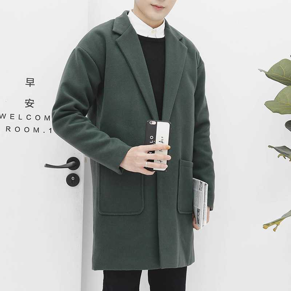 2020 fashion men wool long coats casual fashion jacket autumn winter solid color warm overcoat male dropshipping oversized s-3xl, Black
2020 fashion men wool long coats casual fashion jacket autumn winter solid color warm overcoat male dropshipping oversized s-3xl, Black