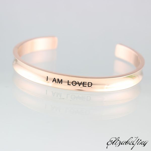 bangle 2021 rose gold 316l stainless steel 7mm i am loved positive inspirational quote mantra bangles, Black
bangle 2021 rose gold 316l stainless steel 7mm i am loved positive inspirational quote mantra bangles, Black