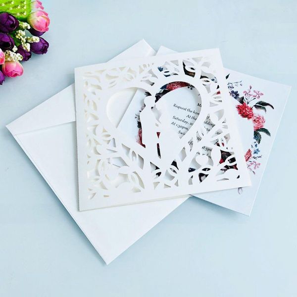 greeting cards 10pcs romantic laser cut wedding invitation card groom bride carved pattern hollow out banquet party supplies
greeting cards 10pcs romantic laser cut wedding invitation card groom bride carved pattern hollow out banquet party supplies