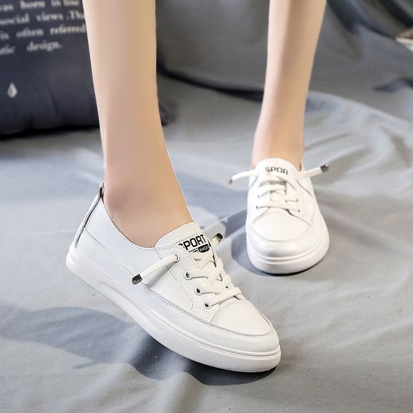 2020 new spring women's shoes fashion flat bottom round white shoes women korean version of the wild trend women's casual, Black
2020 new spring women's shoes fashion flat bottom round white shoes women korean version of the wild trend women's casual, Black