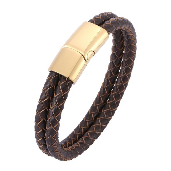 vintage braided men bracelet brown leather bracelet steel clasp male jewelry magnetic buckle bb0511, Golden;silver
vintage braided men bracelet brown leather bracelet steel clasp male jewelry magnetic buckle bb0511, Golden;silver