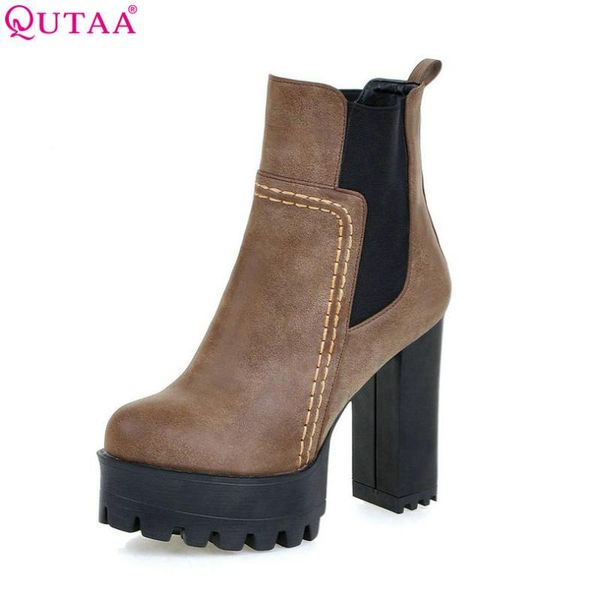 boots qutaa black punk pu leather retro square high heel ankle round toe solid slip on women motorcycle size 34-43
boots qutaa black punk pu leather retro square high heel ankle round toe solid slip on women motorcycle size 34-43