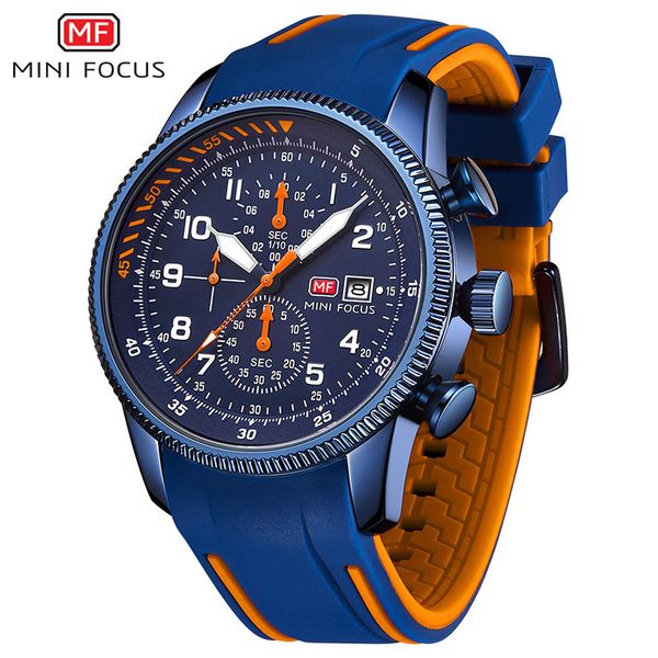 men quartz watch minifocus fashion business waterproof multifunction clock silicone strap sport chronograph, Slivery;brown
men quartz watch minifocus fashion business waterproof multifunction clock silicone strap sport chronograph, Slivery;brown